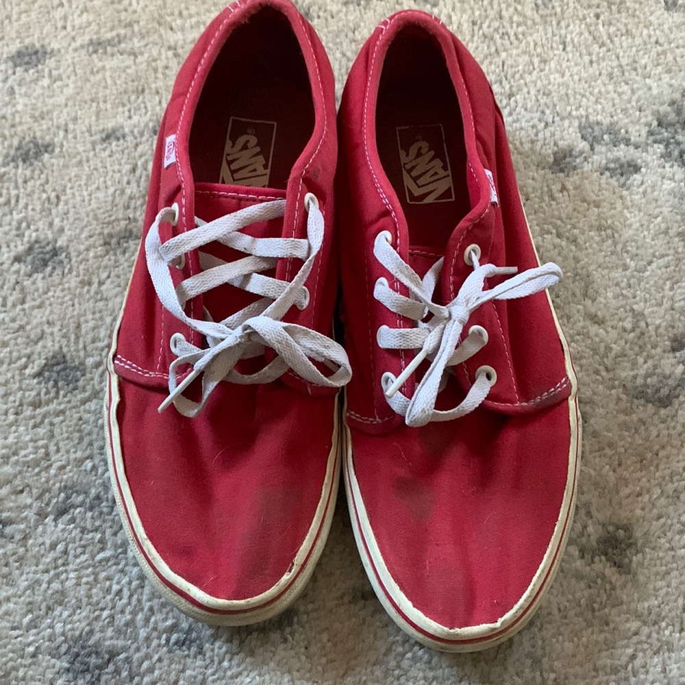 Men’s vans red chukka low size 10
